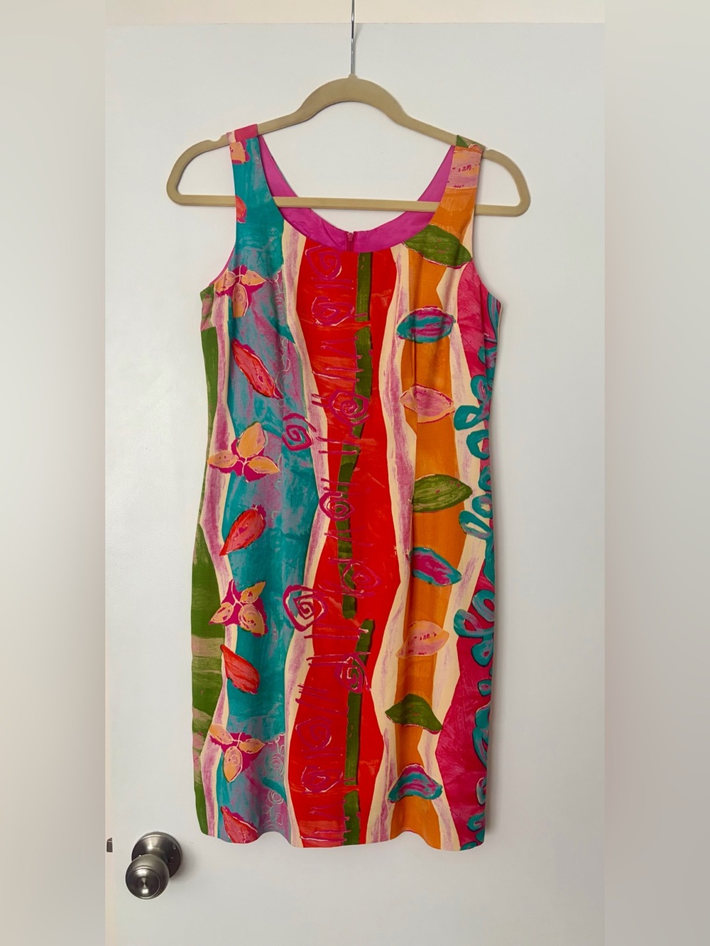 Rabbit rabbit rabbit Vibrant Multicolor Sleeveless Shift Dress